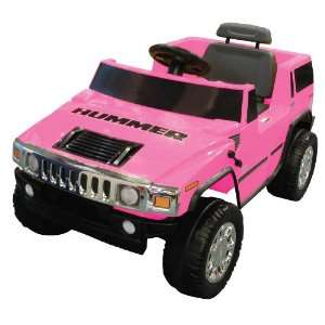   Products 6V Pink Hummer H2 Battery Operated Ride on: Toys & Games
