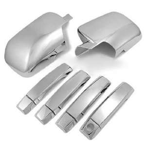  Direct fit Replacement Chrome Door Handle Mirror Cover Set 