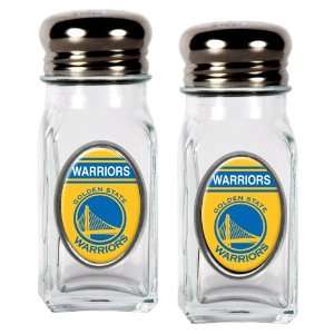 Sports NBA WARRIORS Salt and Pepper Shaker Set with Crystal Coat/Clear 