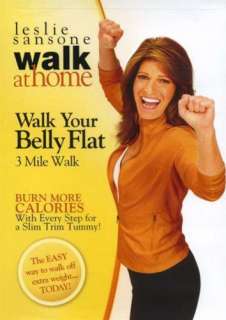 LESLIE SANSONE WALK YOUR BELLY FLAT AT HOME WALKING DVD NEW EXERCISE 