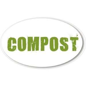  Compost Environmental Car Bumper Sticker Decal 5 X 3 