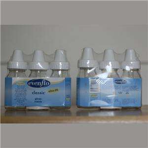 New Evenflo Glass Baby Bottles 4oz, BPA FREE  