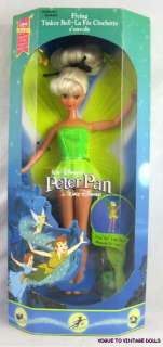 Flying Tinker Bell Doll Euro Disney Peter Pan Skipper  