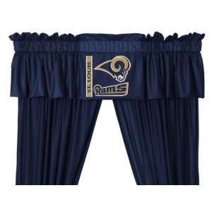   Louis Rams St Window Treatments Valance and Drapes