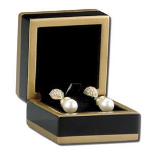   Wood Earring Gift Storage Box for One Pair of Keepsake Earrings  