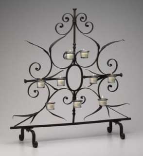 Candleholder Wrought Iron Fireplace Cover Retail $180  