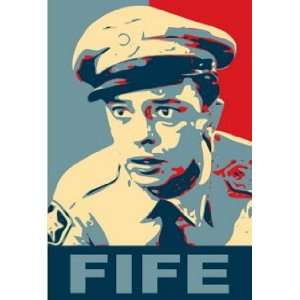 Andy Griffith BARNEY FIFE 19X13 Obama style poster