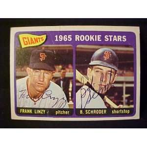  Frank Linzy & Bob Schroder San Francisco Giants #589 1965 
