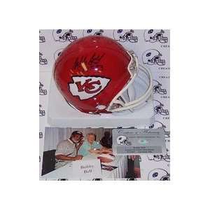 Bobby Bell Autographed Kansas City Chiefs Mini Football Helmet with 