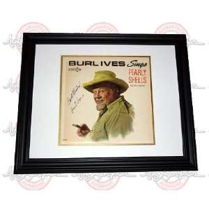 BURL IVES Autographed Signed Framed Album LP PSA/DNA