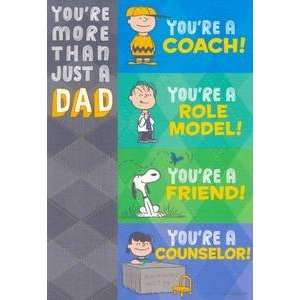  Fathers Day Greeting Card Peanuts Charlie Brown Lucy 
