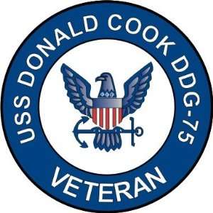  US Navy USS Donald Cook DDG 75 Ship Veteran Decal Sticker 