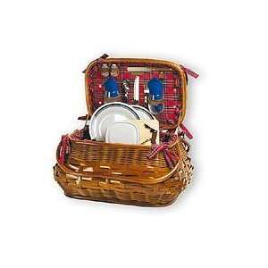  Sandringham Bombay Picnic Basket with Deluxe Service for 