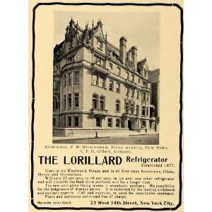  1904 Ad The Lorillard Refrigerator F W Woolworth Home C P 