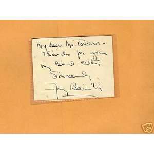 Fay Bainter signed paper