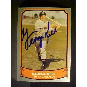 George Kell Detroit Tigers #69 1988 Baseball Legends Signed Baseball 