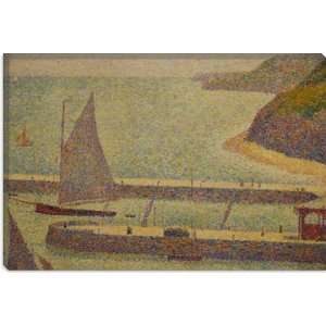 Port En Bressin by Georges Seurat Canvas Painting Reproduction Art 