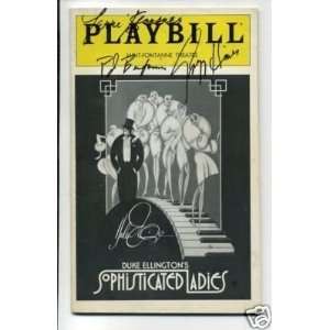  Gregory Hines & Mo Sophisticated Ladies Signed Playbill 