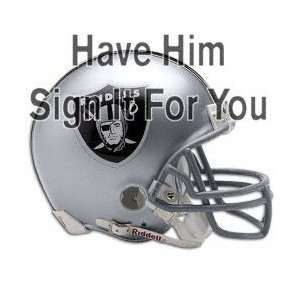 Howie Long Oakland Raiders Personalized Autographed Mini Helmet