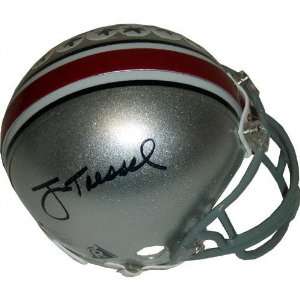 Jim Tressel Ohio State Buckeyes Autographed Mini Helmet