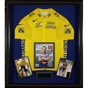 Lance Armstrong Autographed Sports Illustrated Framed Jersey
