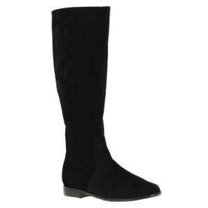    Annie Shoes 29121 Black Velvet Suede Womens Lindsey Boot Baby