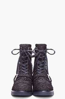 Alexander Wang Black Daria Buckle Combat Boots for women  