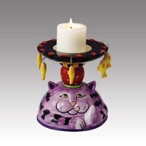   for Cats Cat Pillar Candle Holder by Michael Redwine: Home & Kitchen
