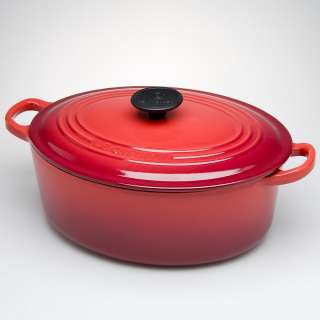 Le Creuset 3.5 Quart Wide Oval French Oven, Red   