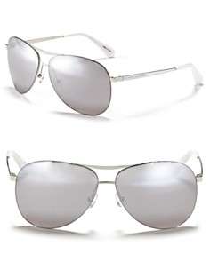 MARC BY MARC JACOBS Metal Aviator Sunglasses with Mirrored Lenses