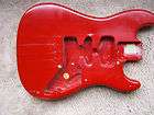 82 Fender USA Bullet guitar body Fiesta Red Hardtail Al