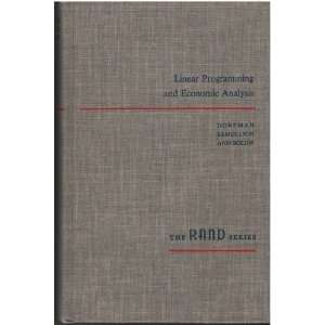   RAND Series) Robert Dorfman, Paul A.Samuelson, Robert M. Solow Books