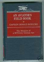 WWI AVIATION CLASSIC AN AVIATORS FIELD BOOK BOELCKE 0898391636  
