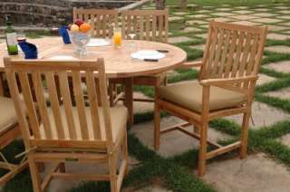 Wilshire 7pc Teak Outdoor Patio Furniture Dining Set  