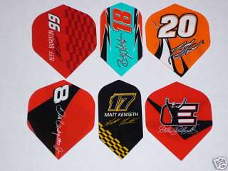 18 sets slim & standard dart flights NASCAR 3 sets each  