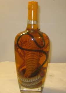 King Cobra Snake Wine +Viper Snake Taxidermy New Bottle  