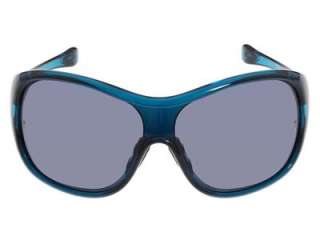 Oakley Womens Trouble Crystal Turquoise W/Grey (Asian Fit) Sunglasses 