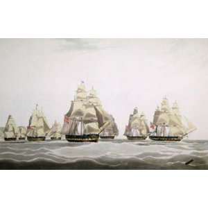  East India Ship, Inglis Etching Huggins, William John 