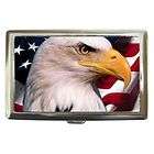 American Flag and Bald Eagle Head Cigarette Case Credit