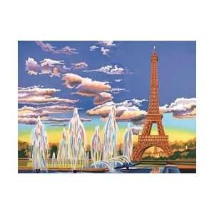  Reeves Art Paint By Number Kit 12X16 Eiffel Tower; 2 