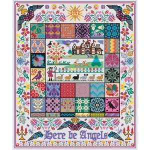  Angel Pavement   Cross Stitch Pattern Arts, Crafts 