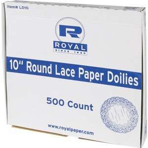 Royal Round Lace Paper Doilies 10 500ct 