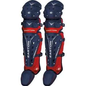 Easton Adult Custom Surge Leg Guards   Black / Red   Equipment 