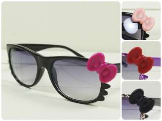 Hello Kitty Bow glasses Women Girl Kawaii Sunglasses Costume nerd 