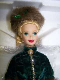 1996 Holiday Caroler porcelain Barbie doll Holiday NRFB  