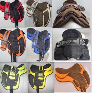   Comfortable Quality Synthetic Treeless Horse Saddle Many Colors  