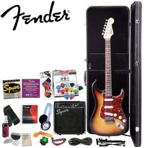  with Squier SP 10 Amp (Upgrade Pack includes Squier Strings, Fender 