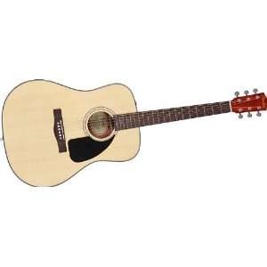  Fender Cd 60 Dreadnought Acoustic Guitar Natural Musical 