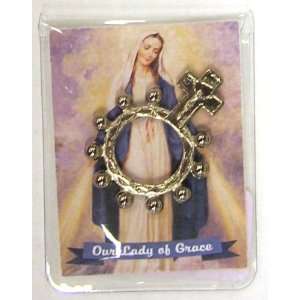 Our Lady of Grace Finger Rosary Ring (Malco 48 162 01)  