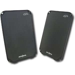  Insignia Flat Panel Portable USB Speakers (2 Piece)   NS 
